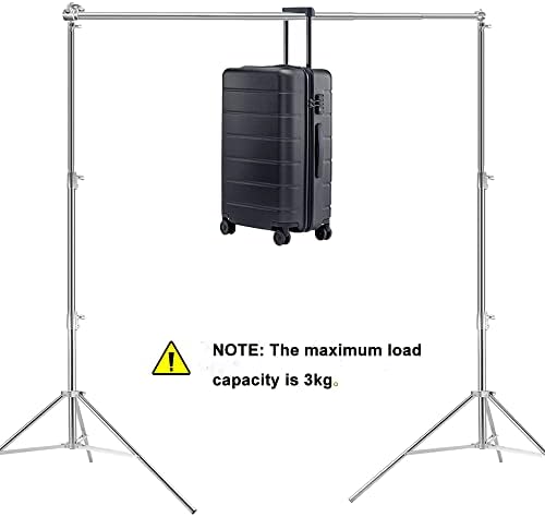 Photo Video Studio Backdrop Stand, 9.19ft Stainless Steel Backdrop Support Sy...