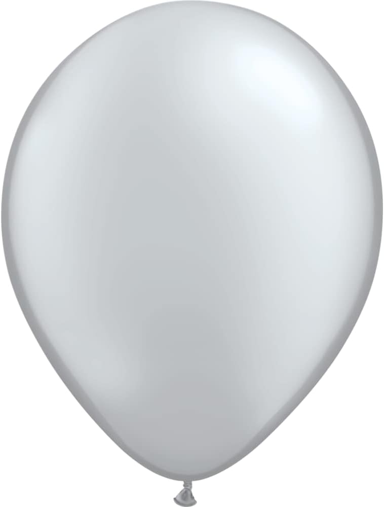 Qualatex 11" Metalic Silver Balloons (100ct) by Pioneer Balloon Company