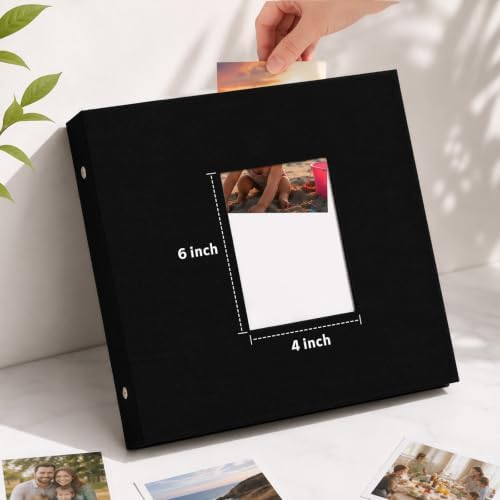 Ruibytree Extra Large Capacity Photo Album 4x6 Pictures 1000 Pockets, Black