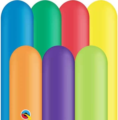 Qualatex 260Q Twisting Balloons, Carnival Assortment - Pack of 250