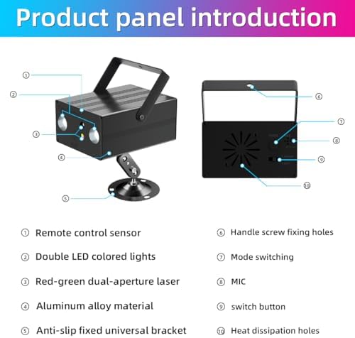 Party Disco Ball Light Dj RGB Strobe Lights LED Projector