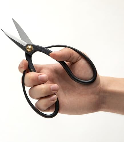 SenkichiKin Bonsai Scissors 7in (180mm) – Made in Japan Pruning Shears, Sharp...