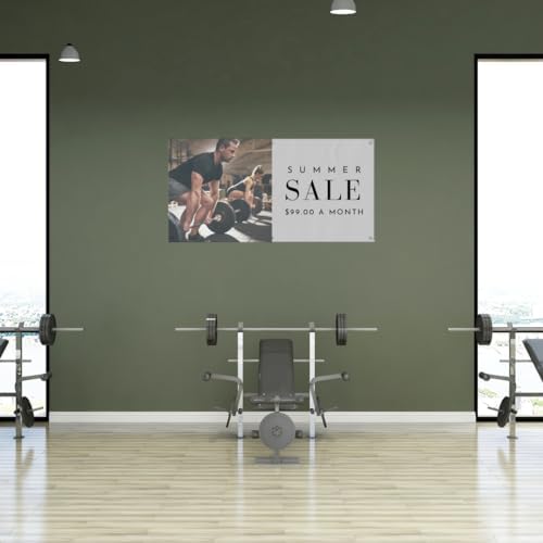 Custom 3x6 Indoor or Outdoor Heavy Duty Vinyl Banner for Business, Birthdays,...