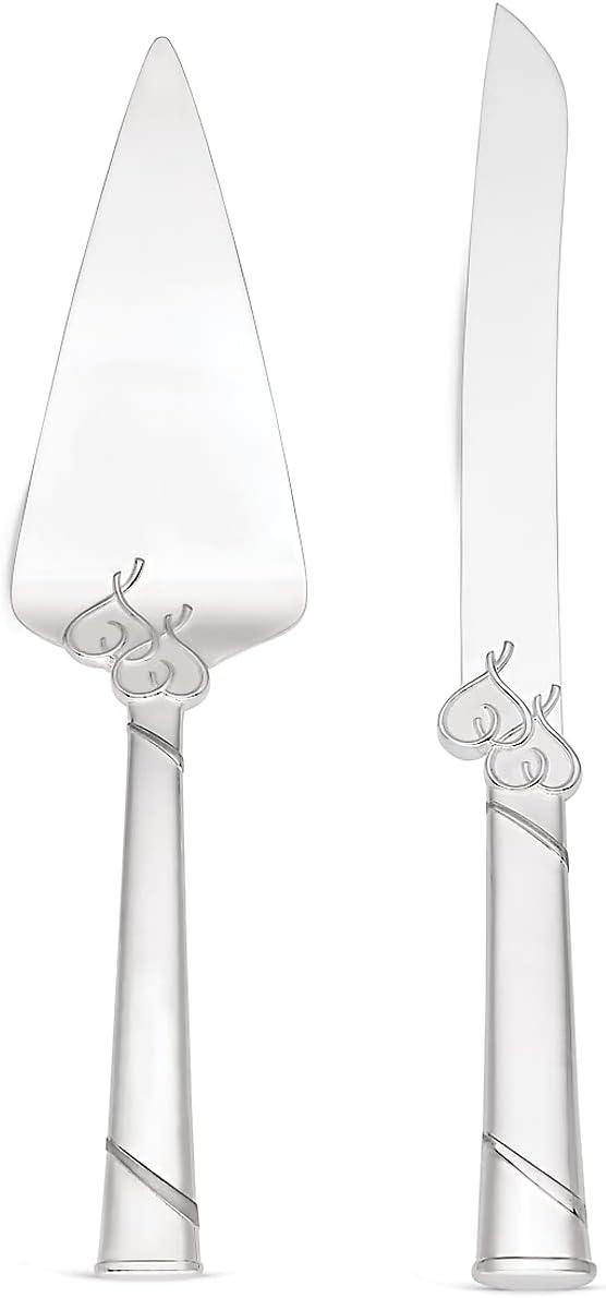 Lenox True Love Silverware Cake Knife & Server Dessert Set, 2-Piece