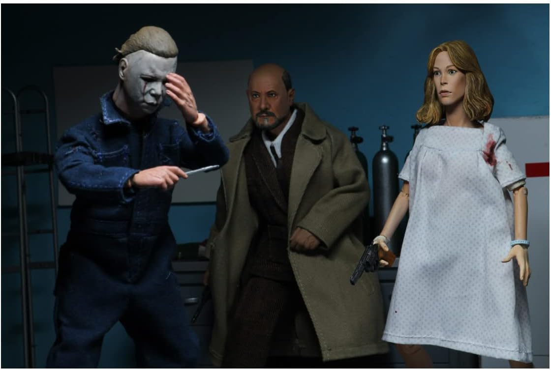 NECA Halloween 2 - Dr. Loomis and Laurie Strode (1981) 8? Clothed Action Figu...