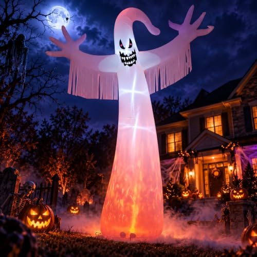 12 FT Giant Halloween Inflatable Ghost, Outdoor Yard Decoration