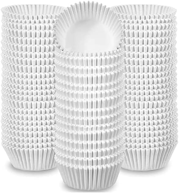 1500 Jumbo Cupcake Muffin Liners 2 1/4" X 1 7/8" | Large Tall White...