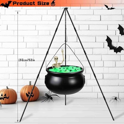 Halloween Outdoor Decorations, Witches Cauldron for Yard Decorations, Witch D...