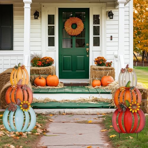 hogardeck Fall Decorations for Home Outdoor, 2 PCS 34" Decorative Garden...