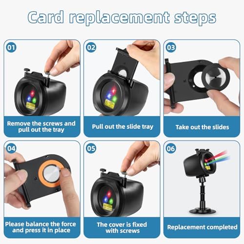 Outdoor Laser Projector Lights, RGB Firefly Light Show for Backyard Parties &...