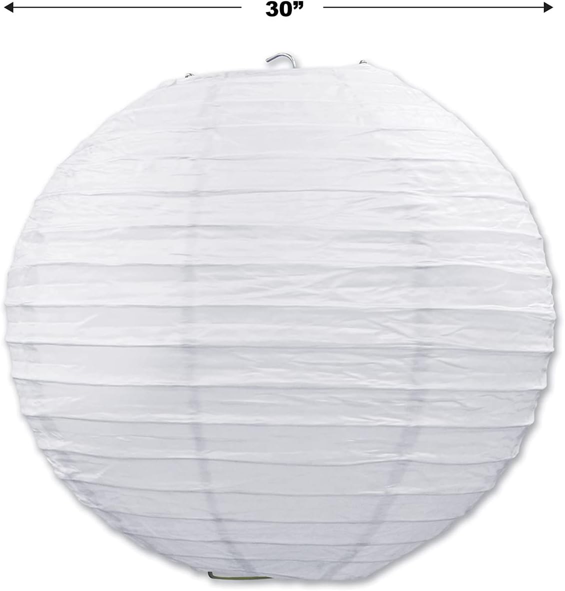 Beistle White Jumbo Paper Lantern Hanging Decoration for Weddings, Bridal Sho...