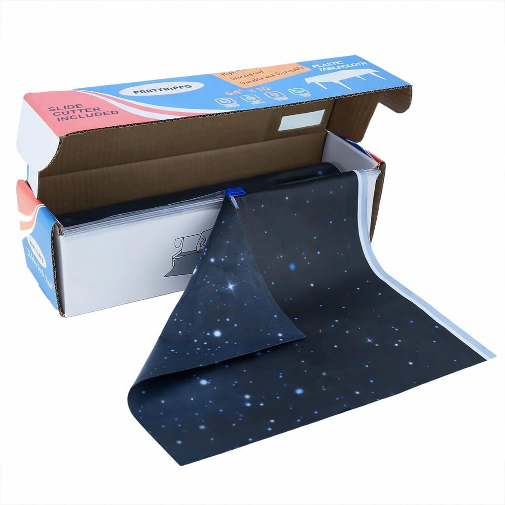 Disposable Tablecloth Roll 54" x 100' with Built-in Cutter Box – Hea...