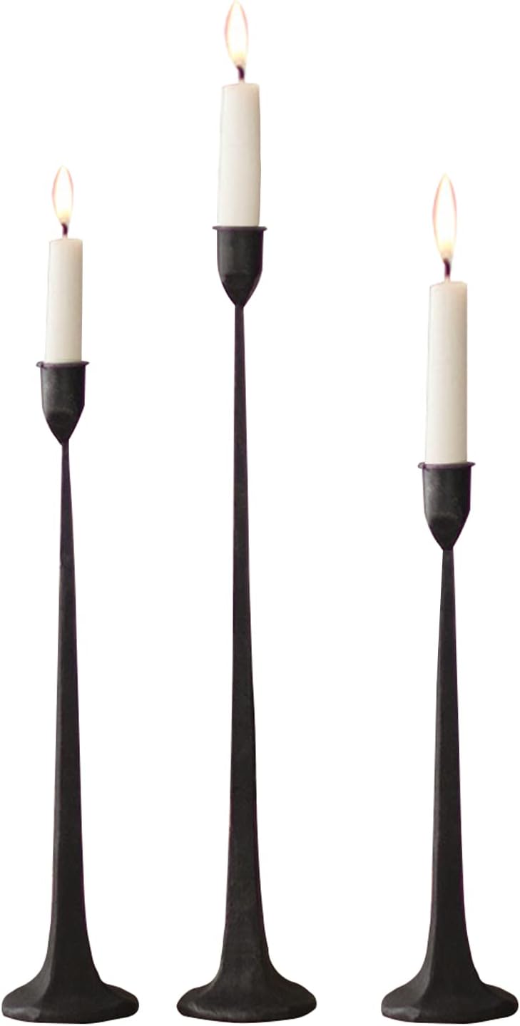 Iron Taper Candle Holder - Decorative Candle Stand - Candlestick Holder for W...