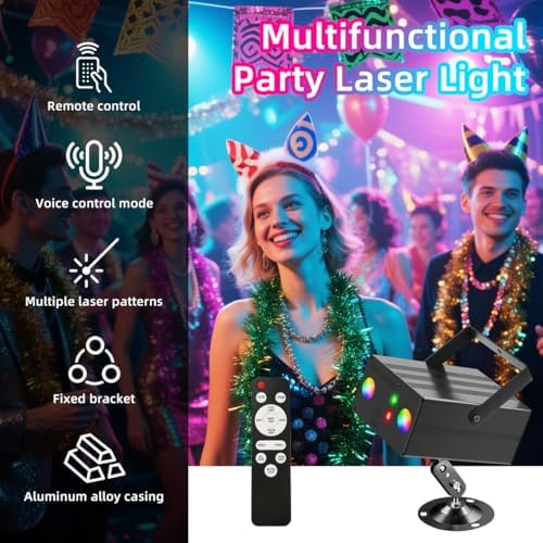 Party Disco Ball Light Dj RGB Strobe Lights LED Projector
