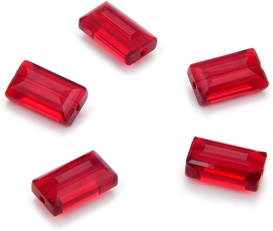 10 Sets Adabele Sparkle 14x8mm Austrian Rectangle Birthstone Beads (120pcs)