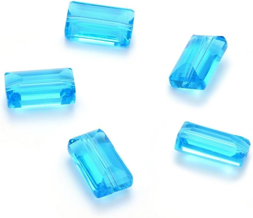 10 Sets Adabele Sparkle 14x8mm Austrian Rectangle Birthstone Beads (120pcs)