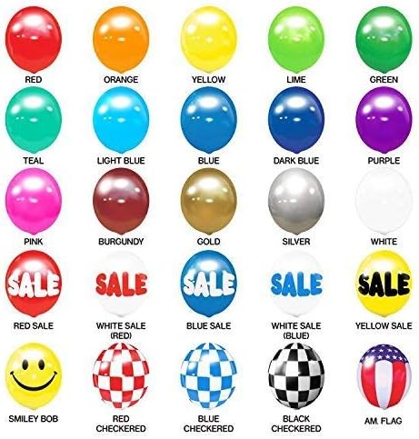 BalloonBobber - Weatherproof Reusable Balloon Triple Cluster Pole Kit - Heliu...