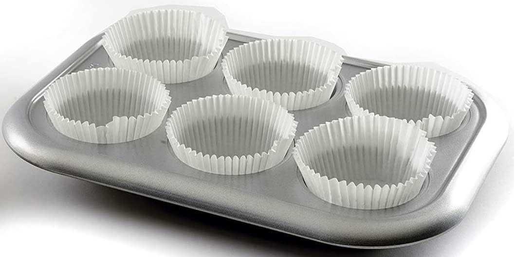 1500 Jumbo Cupcake Muffin Liners 2 1/4" X 1 7/8" | Large Tall White...