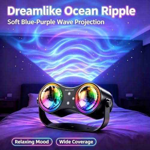 Party Disco Strobe Ocean Star Projector Light with Red/Green LED