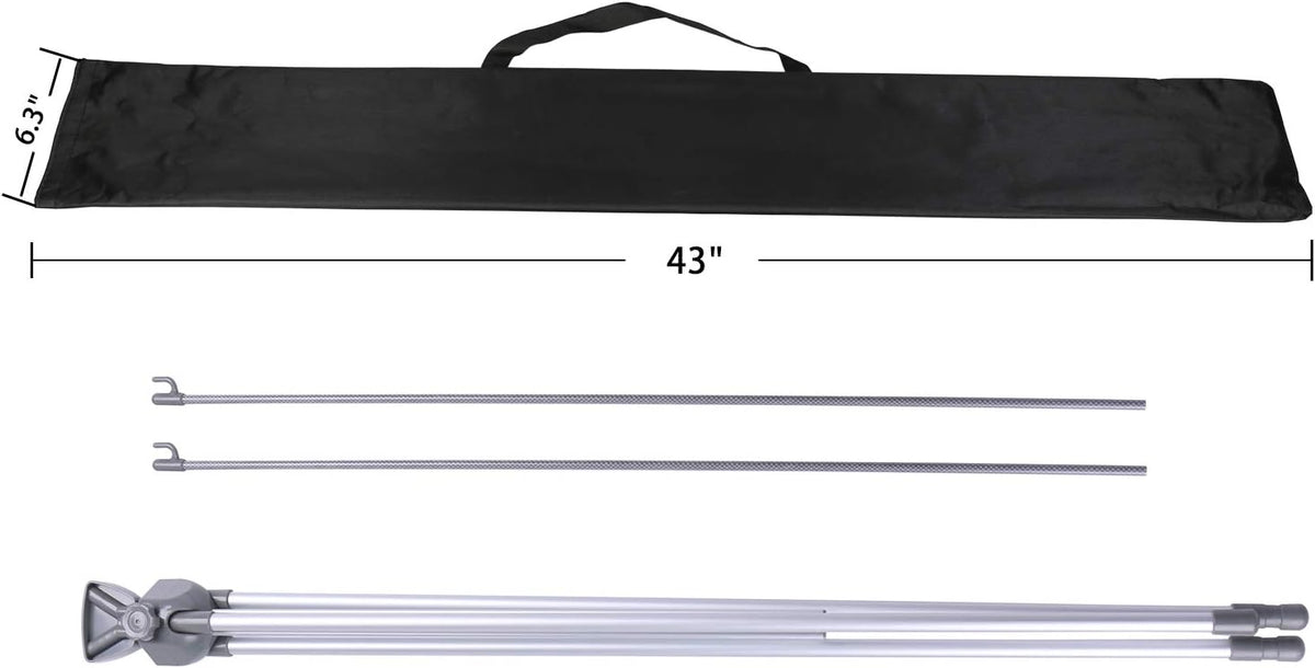 Adjustable X Banner Stand Fits Any Banner Size Width 23" to 32" and...