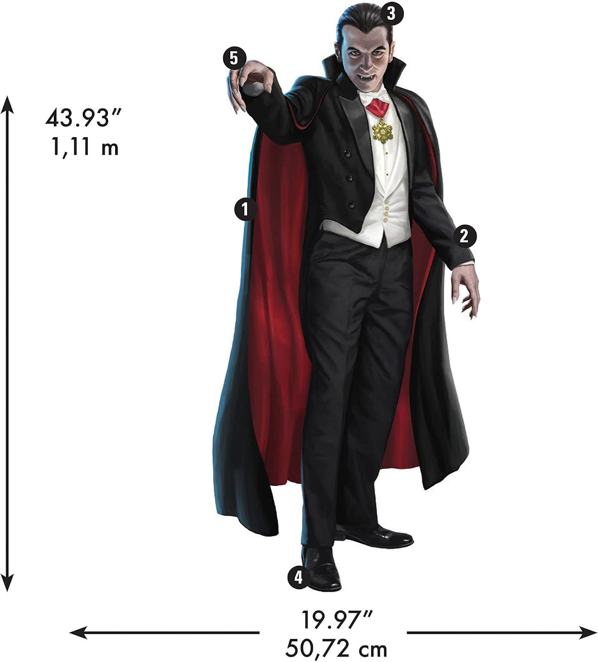 RoomMates Classic Monsters Dracula Peel and Stick Wall Decals