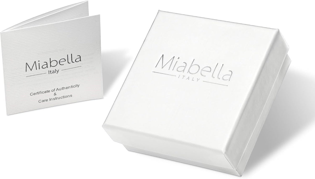 Miabella Italian 925 Sterling Silver 5mm Figaro Bracelet for Women Men