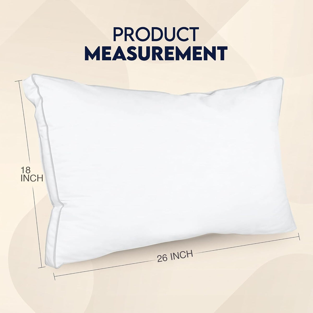 Utopia Bedding Gusset Bed Pillow, Hotel Pillows Queen Size Set of 4, White