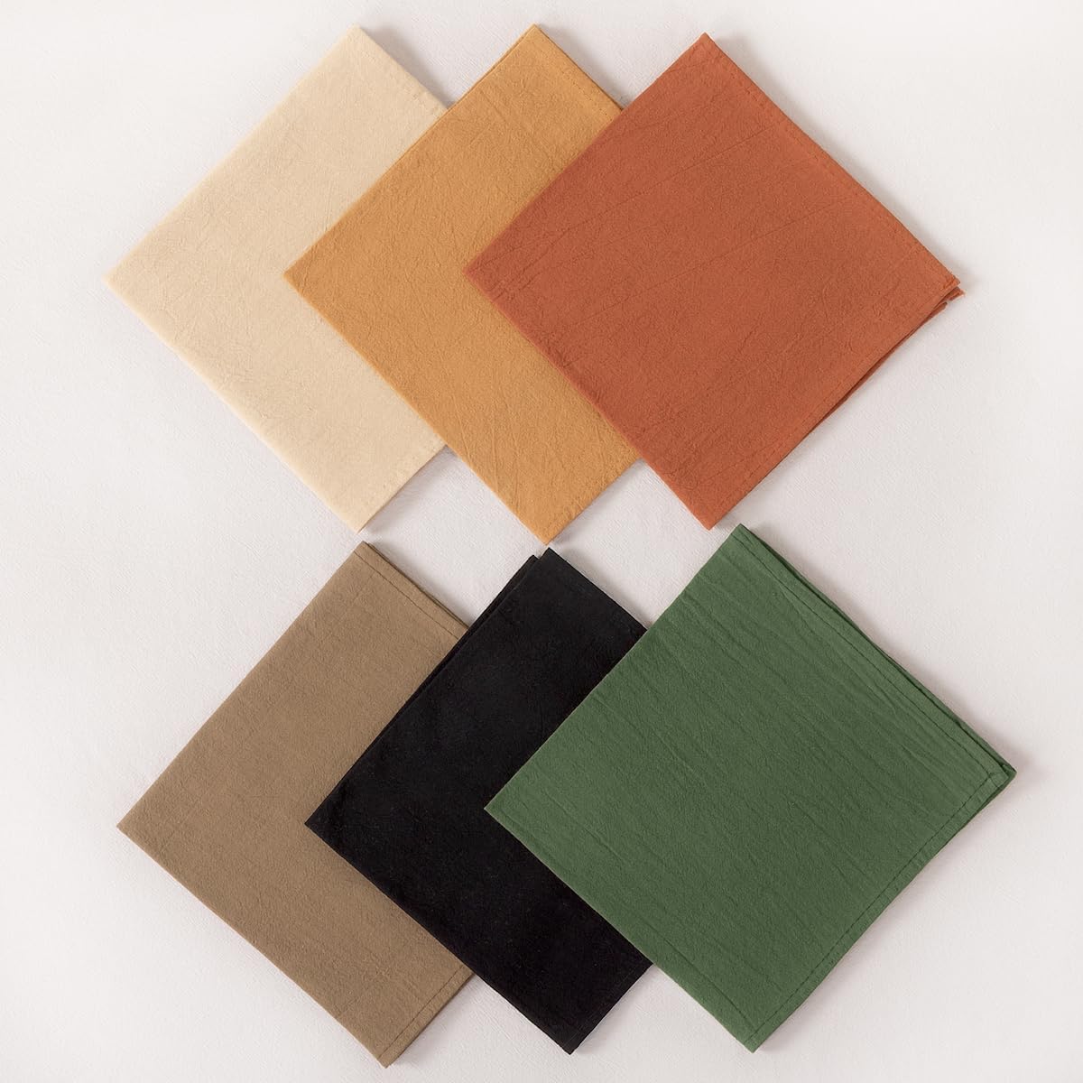 Cloth Napkins Fall Washable Reusable Linen Wedding Party Home Table Decor