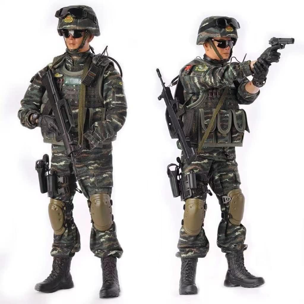 1/6 Soldier Action Figure Model, Army Police Soldier Model Set