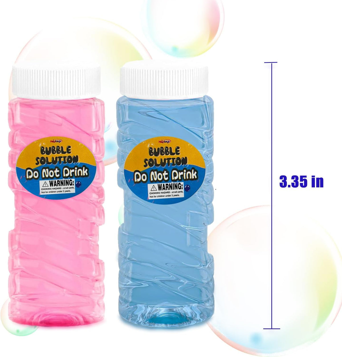 Bubble Gun Refill Solution, 30 Pack 2 oz Bottles for Bubble Blasters