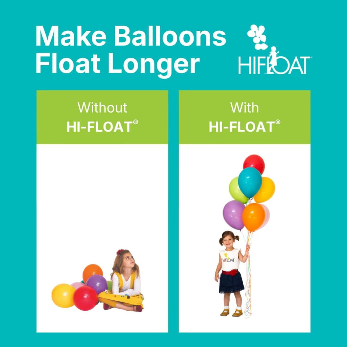 Hi-Float Company Ultra Hi-Float Balloon, 24 oz, Multicolor, with Pump