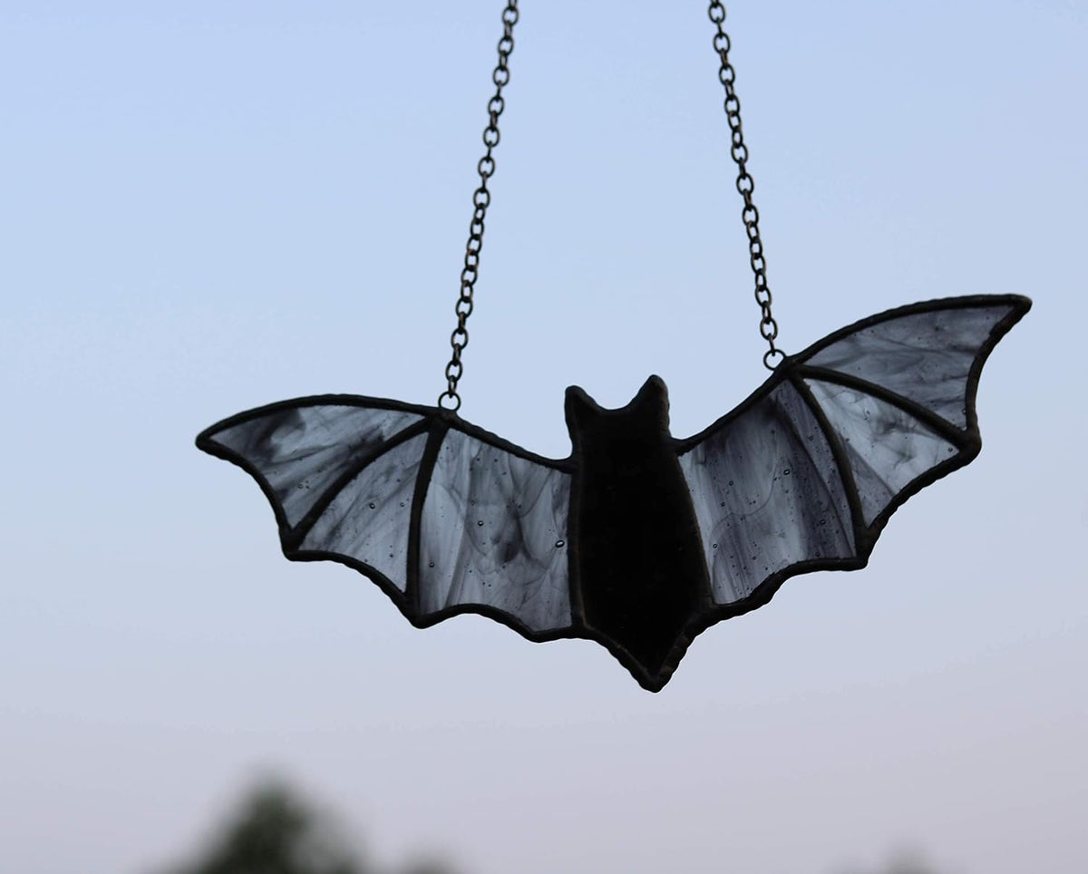 Bat Stained Glass Suncatcher for Window Hanging,Bat