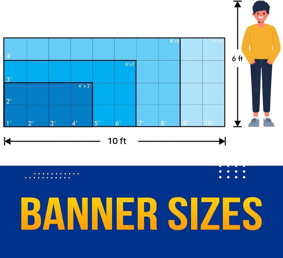 Custom Vinyl Banner by DOT4DOT - 50+ sizes (2x4)