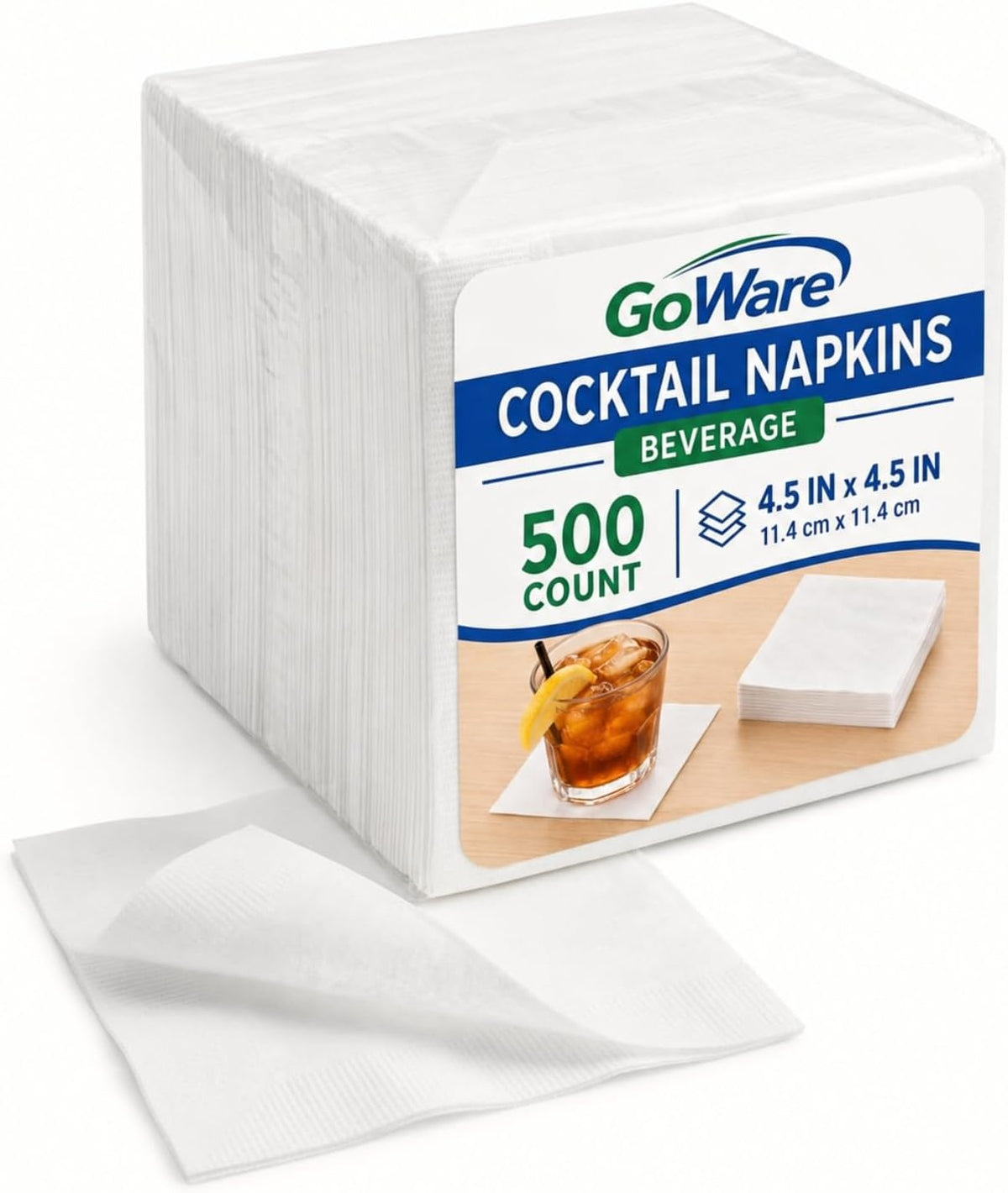 Bulk Cocktail Napkins, White Beverage Napkin Paper, Bar, Wedding
