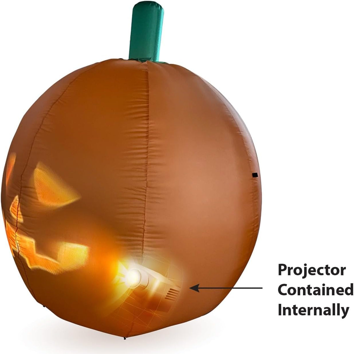 Inflatable Jabberin' Jack 5 Foot Tall Talking Animated Pumpkin with 56 In...