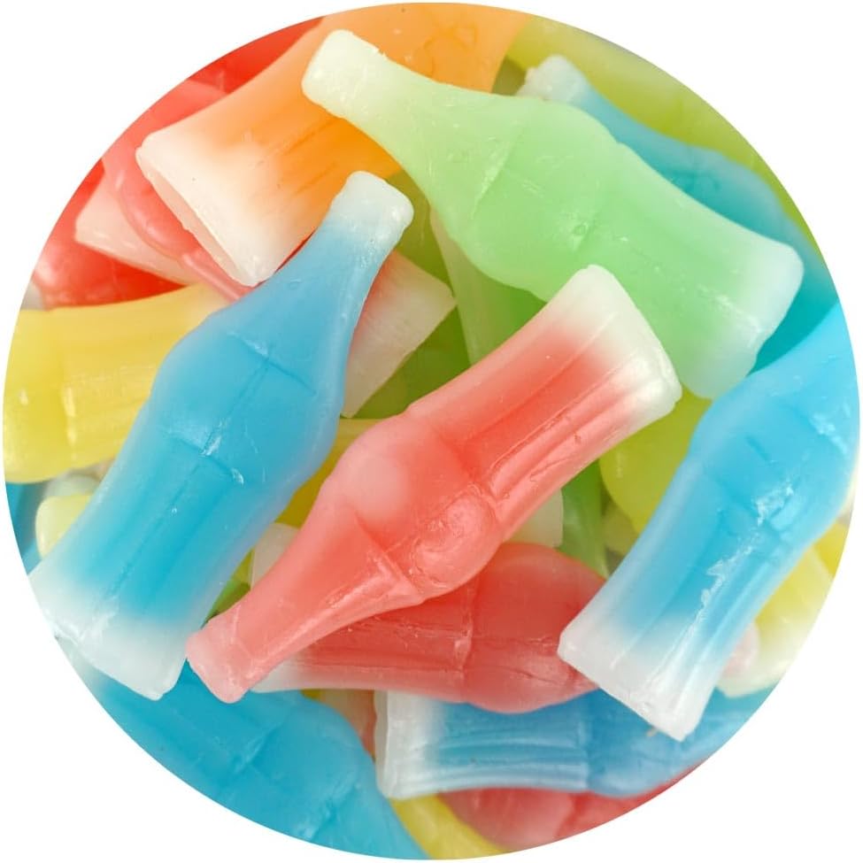 Nik-L-Nips Wax Bottle Candy, 3lb Bulk Bag, Wax Bottle Filled With Juice, Nost...