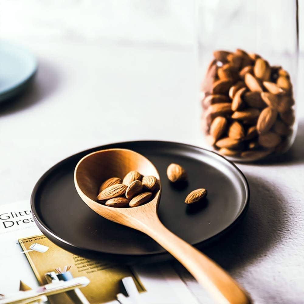 6 Inches Small Appetizer Plates Matte Porcelain, Elegant Mini Size Round Serv...