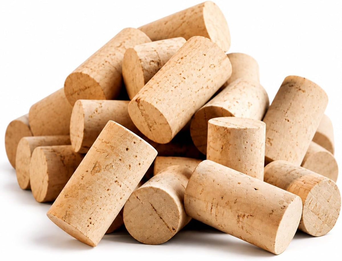 100 Natural Wine Corks #9, 44 x 24 mm, Made in Portugal