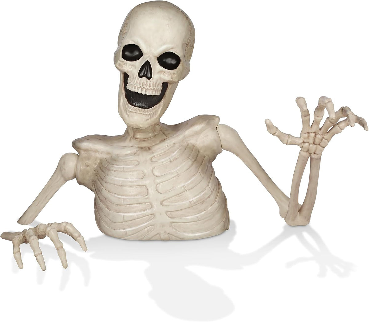 BOO BOX 4 Ft. Halloween Groundbreaker Skeleton, Giant Outdoor Decoration for ...