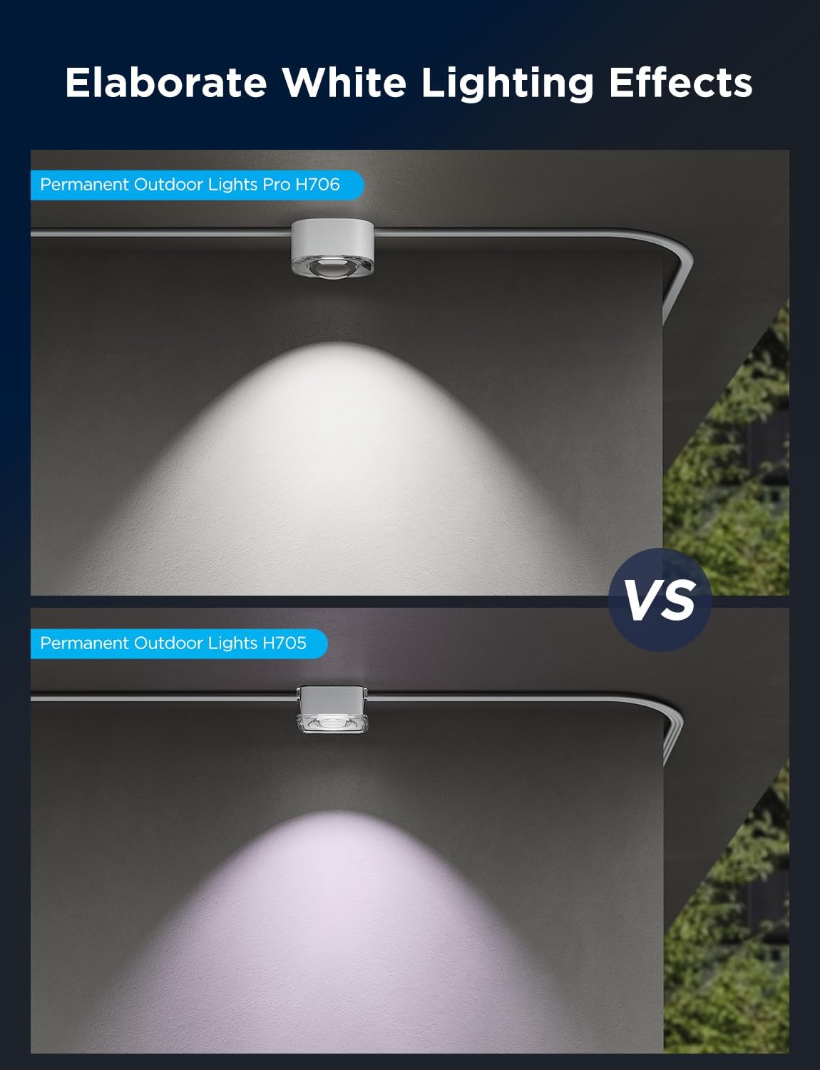 Govee Permanent Outdoor Lights Pro, 200ft with 120 RGBIC LED Lights, White
