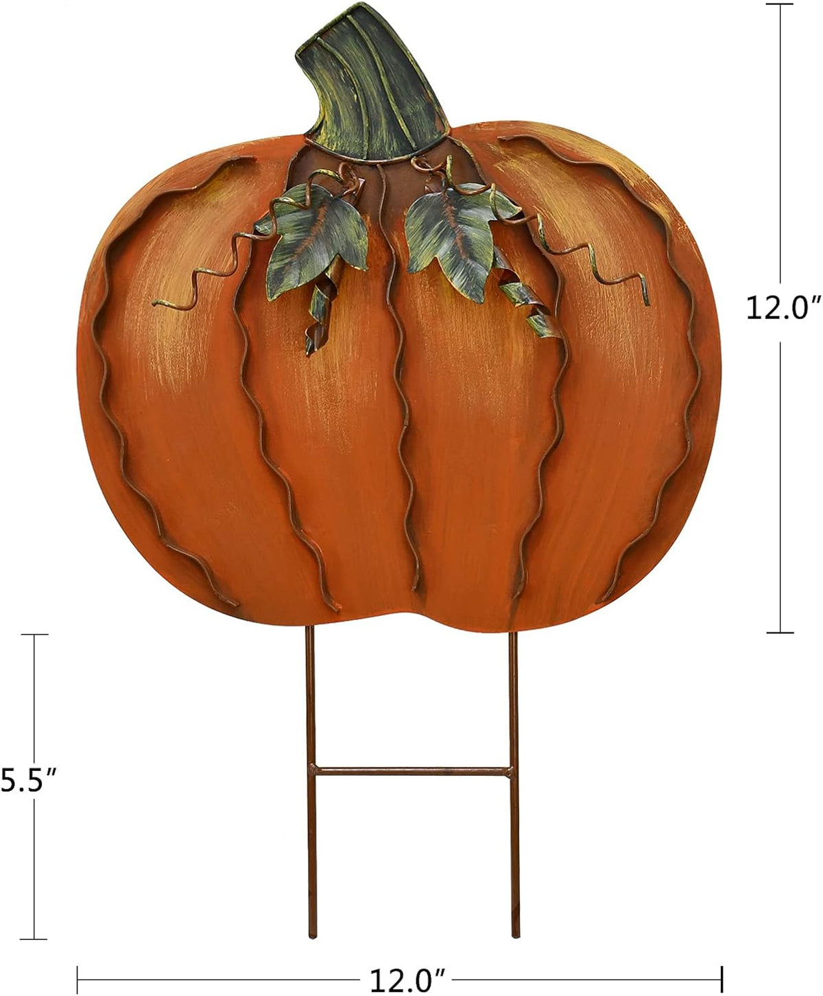 Pumpkin Yard Stakes Sign Outdoor Fall Decor Autumn Garden Stake Lawn Art