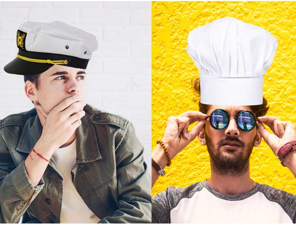 6 Novelty Party Hats, Funny Costume Hats for Photo Booth Props