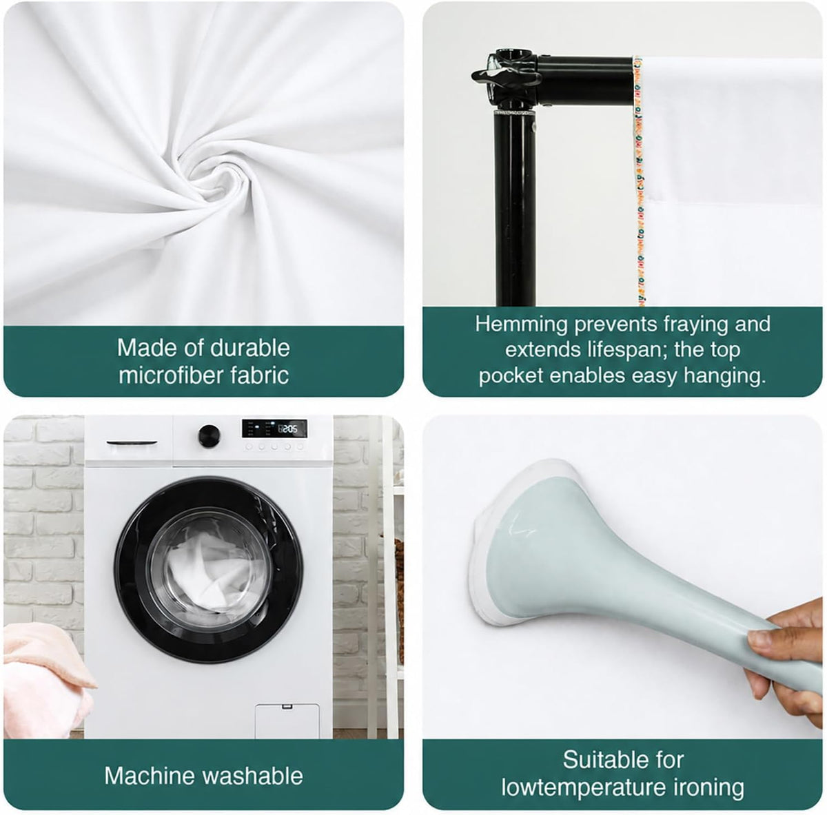Kate White Photography Backdrop Solid White Photo Background for Portrait