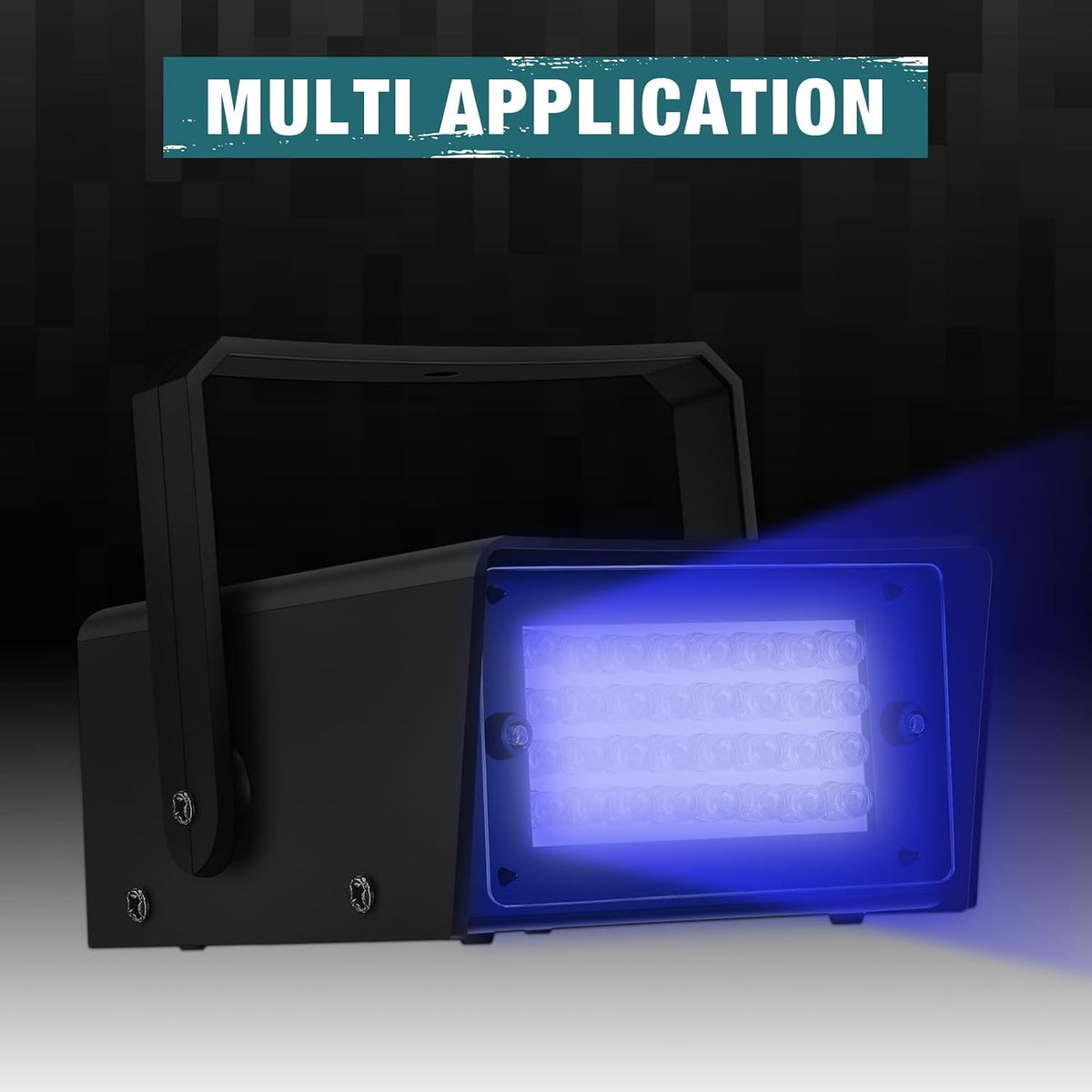 Treela 4 Pack Strobe Party Light Small Bright LED Outdoor, Blue, 32 LED