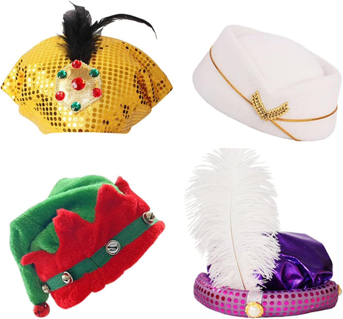 12 Assorted Funny Hats Crazy Party Hat Photo Booth Props for Adult