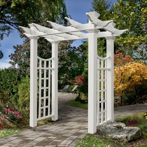 Vita Fairfield Deluxe 58 inchW x 92 inchH Vinyl Arbor