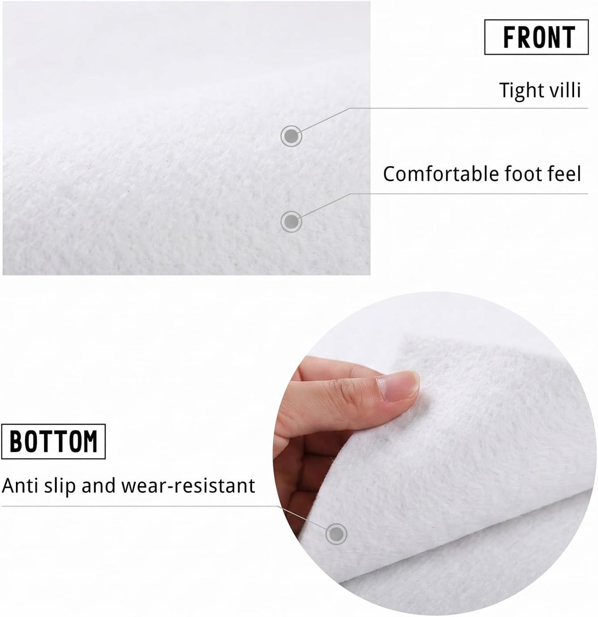 4ftx30ft White Aisle Runner for Wedding,350GSM Thickening Felt
