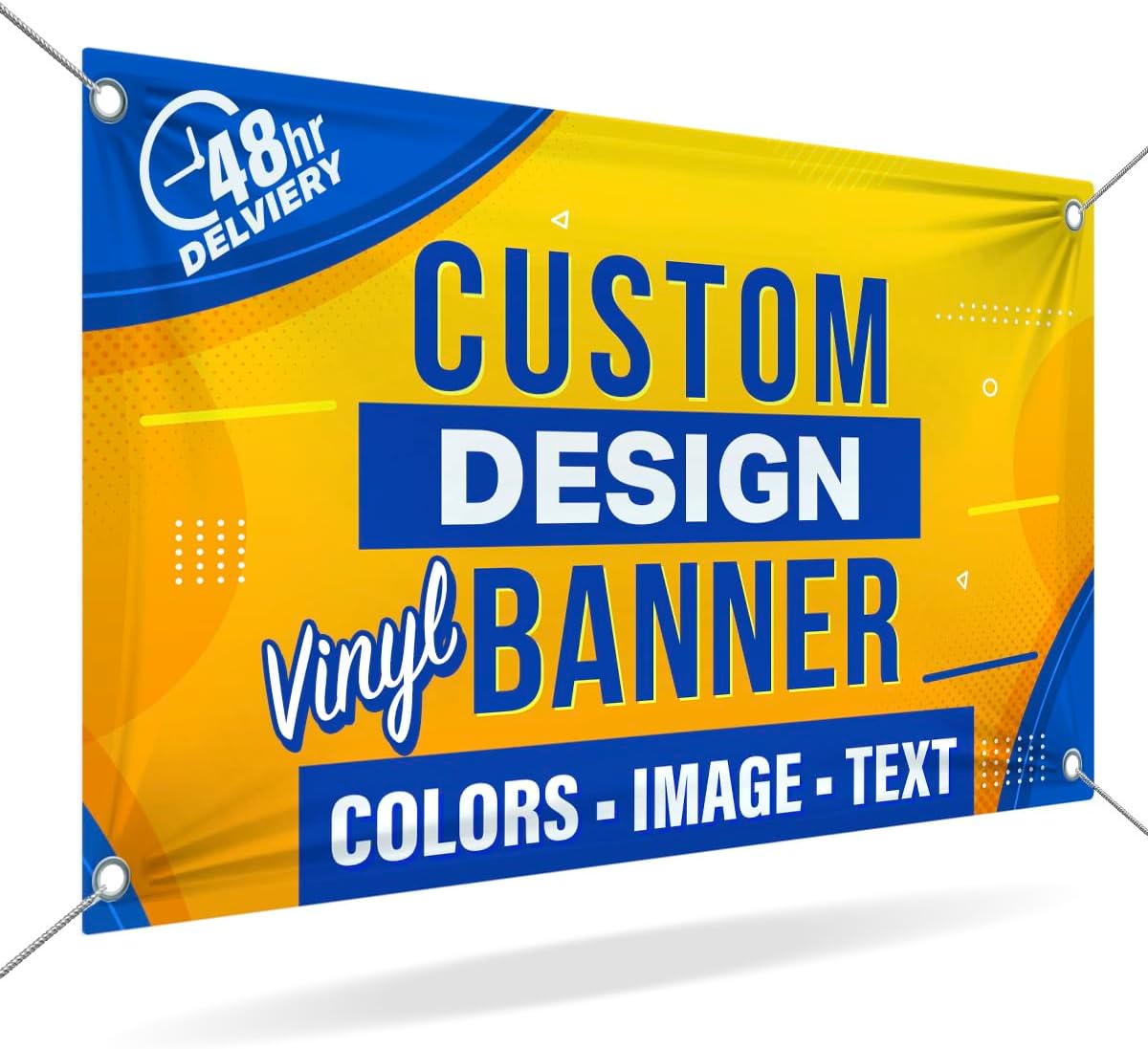 Custom Vinyl Banner by DOT4DOT - 50+ sizes (2x4)