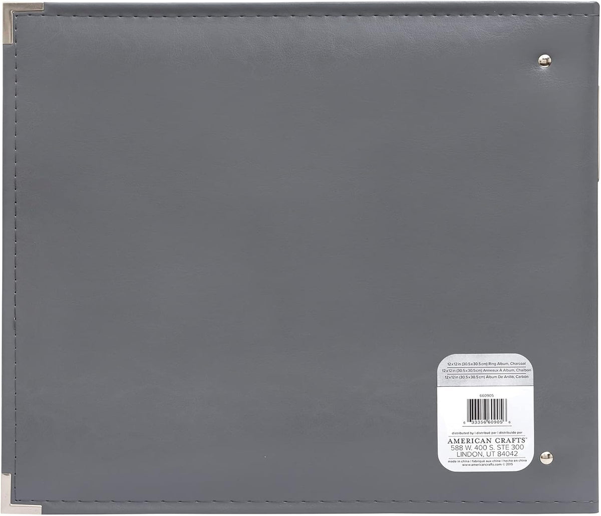 We R Memory Keepers 12x12 Photo Album - Faux Leather with 5 Page Protectors a...