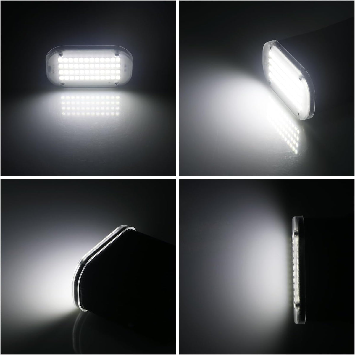 Luditek 4-Pack Mini Halloween White LED Strobe Light, Sound Activated - Flash...